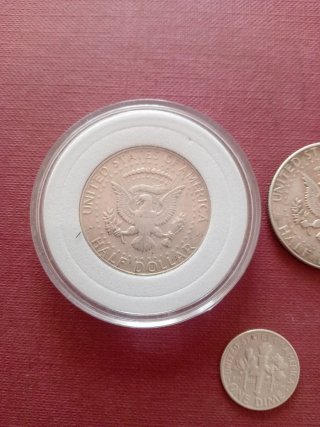 3 Monedas Plata USA Kennedy