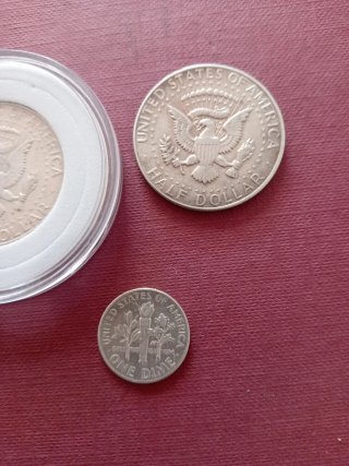 3 Monedas Plata USA Kennedy