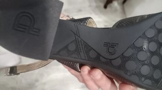 Sandalias Pitillos Talla 38 Negro/Plata