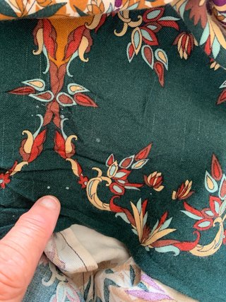 Vestido Massimo Dutti floral mangas largas