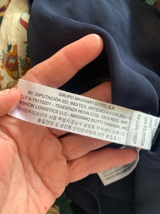 Vestido Massimo Dutti floral mangas largas