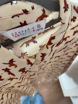 Camisa Compañía Fantástica Estampado Zorro