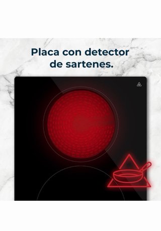 Placa Vitrocerámica Cecotec 2 Fuegos