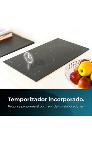 Placa Vitrocerámica Cecotec 2 Fuegos