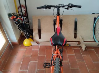 Bicicleta naranja Anakon para niños 10 años