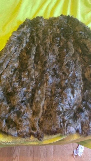 Chaquetón de moutón verde El Corte Inglés