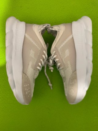 Versace Chain Donna Scarpe Bianche Tg 40.5