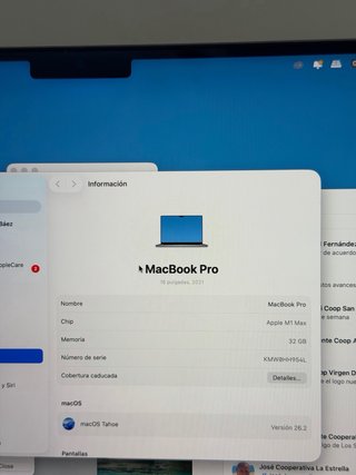 MacBook Pro 16 M1 Max 32GB | 1TB SSD | Garantía
