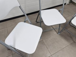 4 Sillas Plegables Blancas