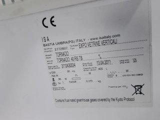 Nevera expositora cristal ISA