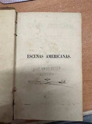 Libro antiguo: Escenas Americanas