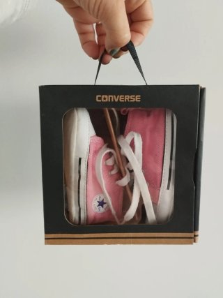 Botas Converse Bebé Rosa T. 3(US)= 19(EUR)=11,5cm