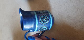 Set 6 Tazzine con Piattini, Lattiera e Zuccheriera