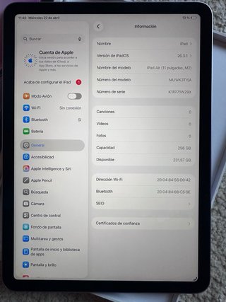 iPad Air M2 256GB
