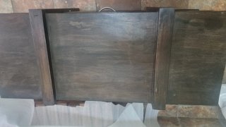 Mueble TV/Aparador Bajo Madera Oscura