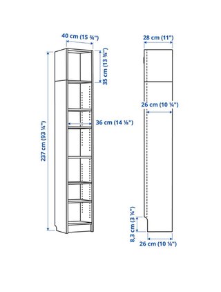 ESTANTERIAS BILLY IKEA BLANCAS x2