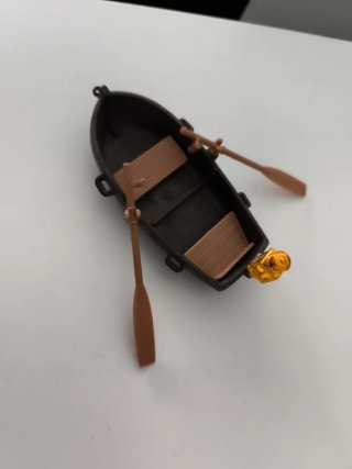 Barco Pirata Playmobil 3550 con remos y farol