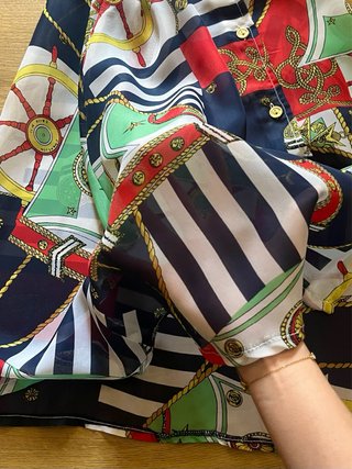 Camicia estiva ampia colorata made in italy donna