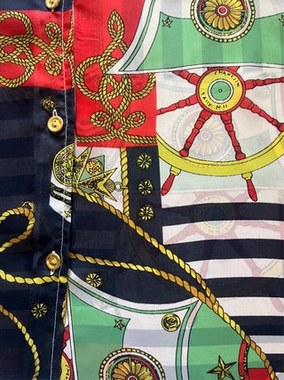 Camicia estiva ampia colorata made in italy donna