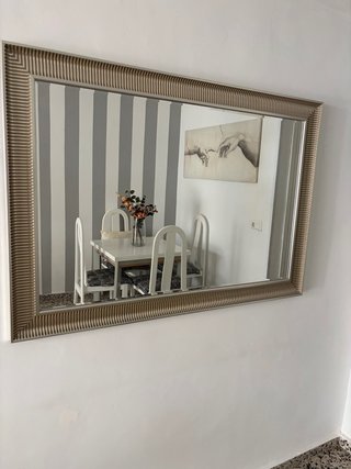 Espejo Plata Gris 91x130 cm