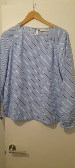 Camisa Sfera rayas azules manga larga