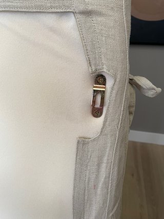 Cabecero de lino beige