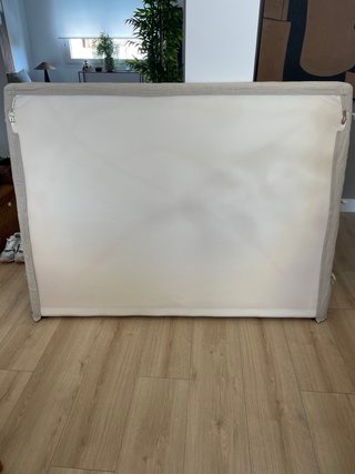 Cabecero de lino beige