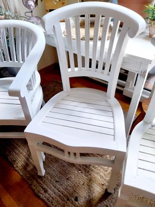 3 Sillas de Madera  de teca oferta
