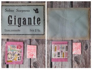 Lote sobres, cuentos y cromos