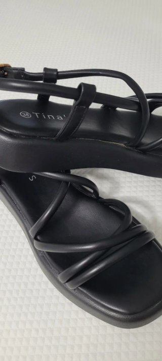 Sandalias Tina's Negras Talla 38