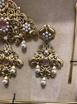 Aderezo Valenciana Oro y Rosa adulta