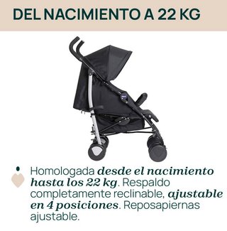 Silla de Paseo Chicco Echo Lite Negra