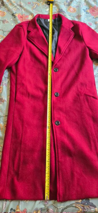 Abrigo Lana Hombre MANFINITY Rojo