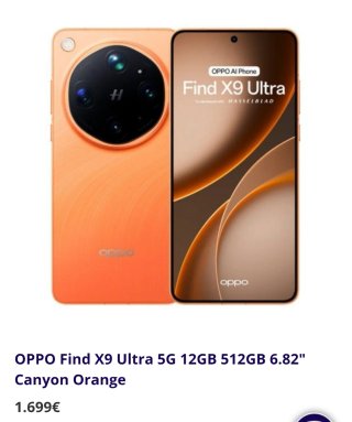 Oppo Find X9 Ultra Negro/Gris