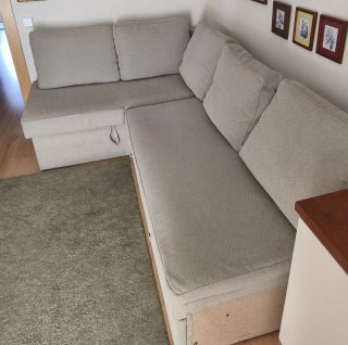 Sofá cama beige