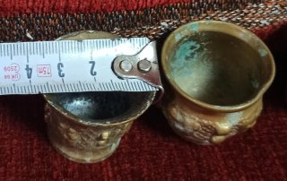 Lote 7 Almireces y 2 Mazos Bronce