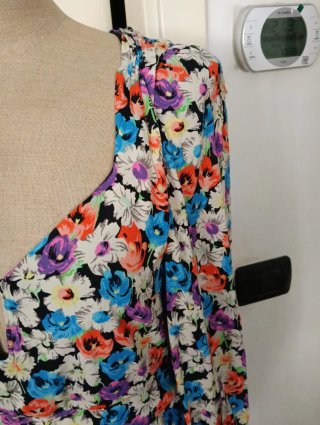 Abito Zara fantasia floreale viscosa