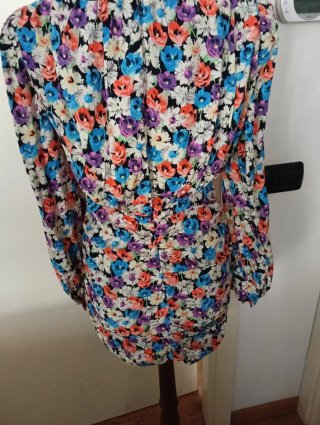 Abito Zara fantasia floreale viscosa