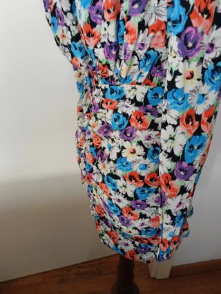Abito Zara fantasia floreale viscosa