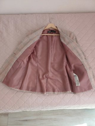 Blazer Zara Beige/Rosa Taglia 36