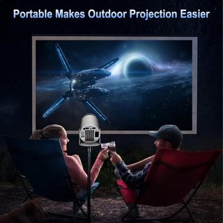 Mini Proyector 4K WiFi 6 Bluetooth Blanco - Nuevo