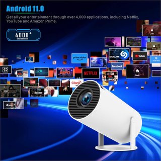 Mini Proyector 4K WiFi 6 Bluetooth Blanco - Nuevo