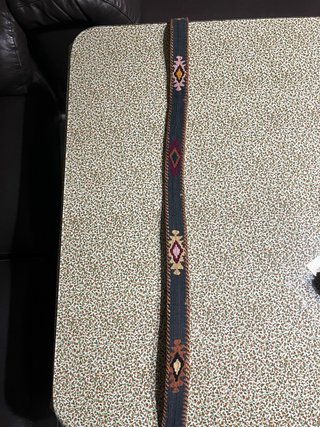 Cinturón étnico gris oscuro 95cm