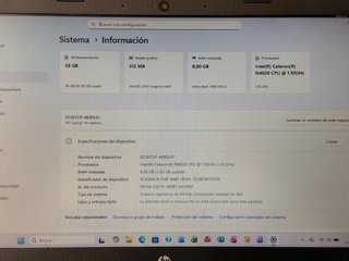 Portatil HP 14s-dq0009ns 8GB RAM SSD 64GB Win11