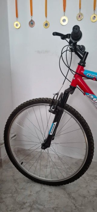 Bicicleta Denbike 26 Full Suspension Roja