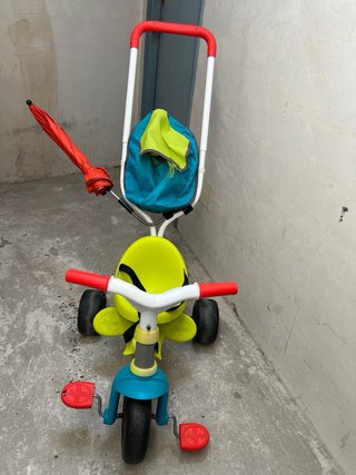 Triciclo infantil con sombrilla Bici/carro