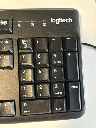Teclado español negro nuevo