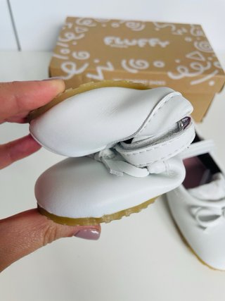 Bailarinas blancas barefoot talla 30 Fluffy Shoes