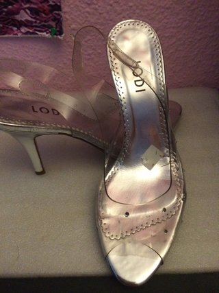 Zapatos Lodi transparentes plateado