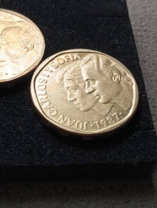 2 Monedas 500 Pesetas Juan Carlos I  1993-1987